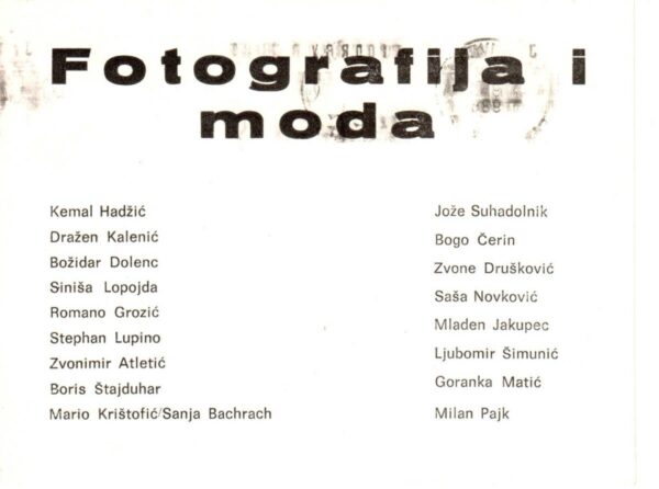 kartolina, pozivnica fotografija i moda