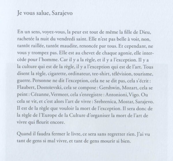 jean-luc godard i anne-marie miéville: de l’origine du xxie siècle & the old place & libérte et patrie & je vous salue, sarajevo