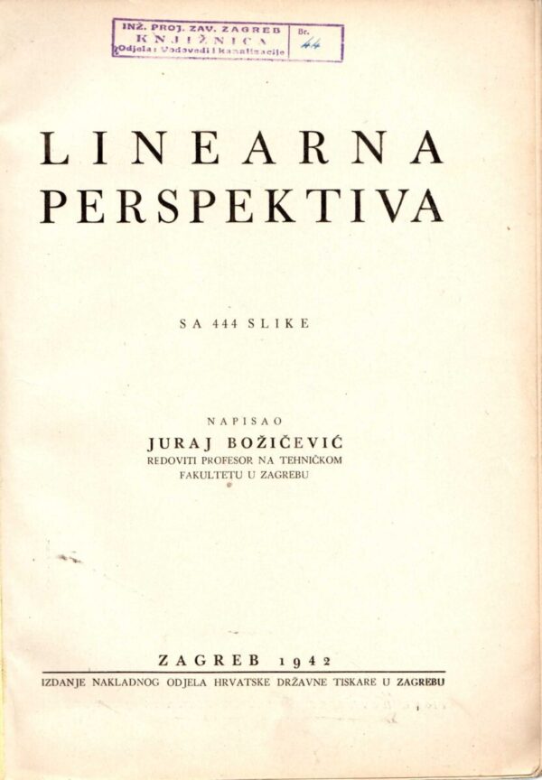 juraj božičević: linearna perspektiva