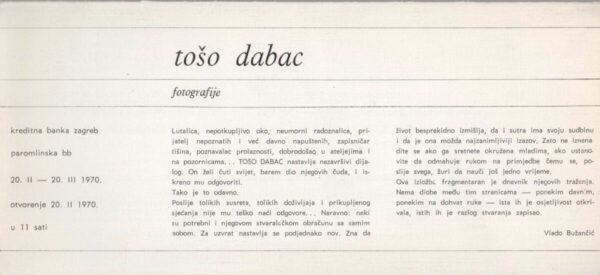 kartolina - tošo dabac