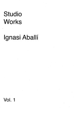 ignasi aballi, studio works