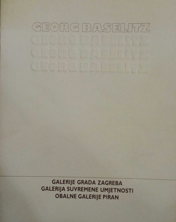 georg baselitz, katalog izložbe