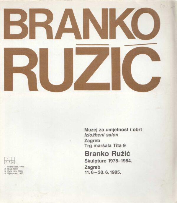 branko ružić, katalog izložbe