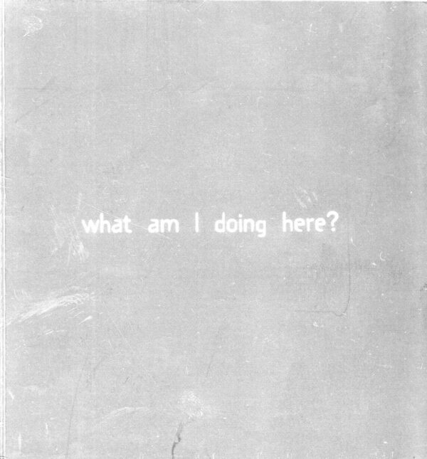 what am i doing here?, katalog izložbe