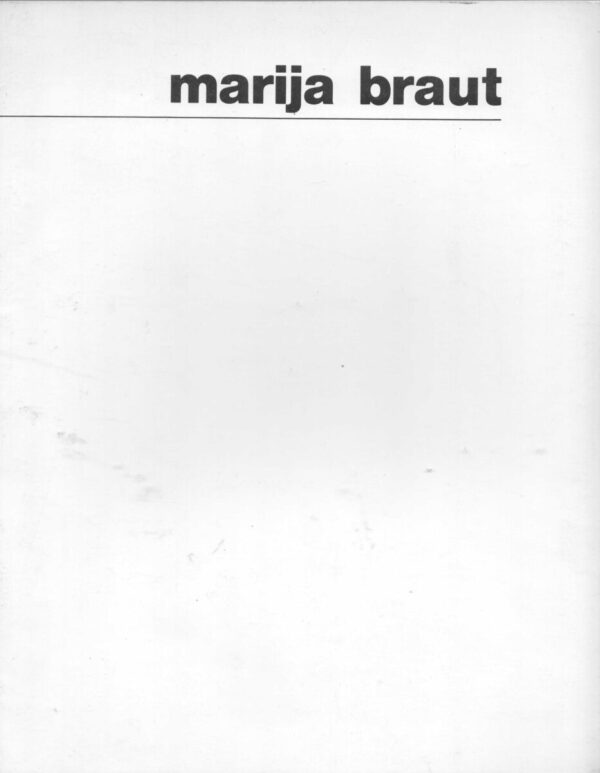 marija braut, katalog izložbe