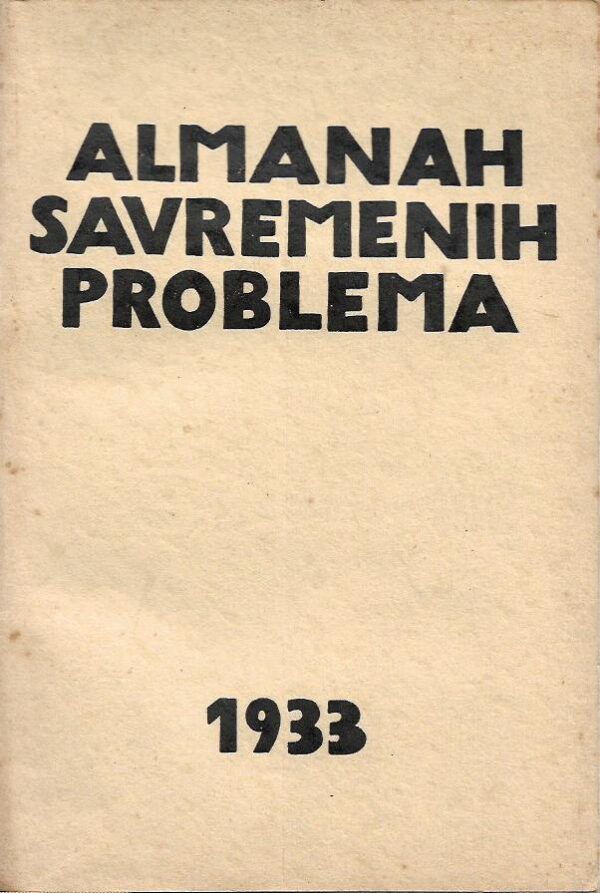 almanah savremenih problema 1933