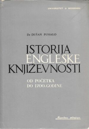 dušan puhalo: istorija engleske književnosti (od početka do 1700. godine)