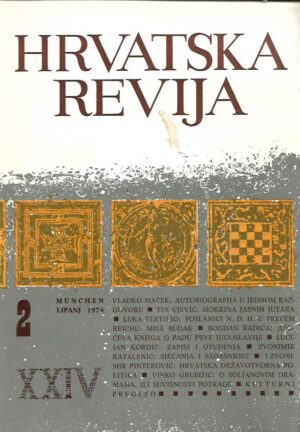 vinko nikolić (ur.): hrvatska revija - 24, 2