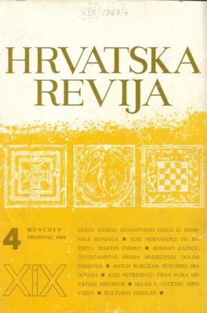 vinko nikolić (ur.): hrvatska revija - 19, 4