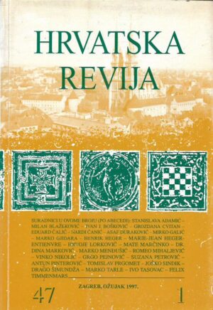 vinko nikolić: hrvatska revija 47, 1