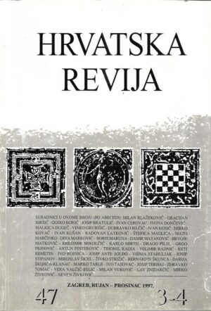 vinko nikolić: hrvatska revija 47, 3-4