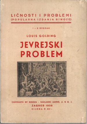 louis golding: jevrejski problem