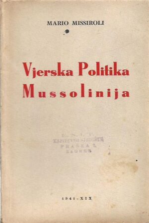 mario missiroli: vjerska politika mussolinija