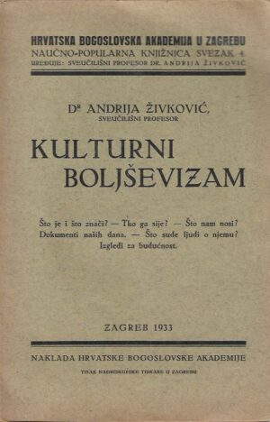 andrija Živković: kulturni boljševizam