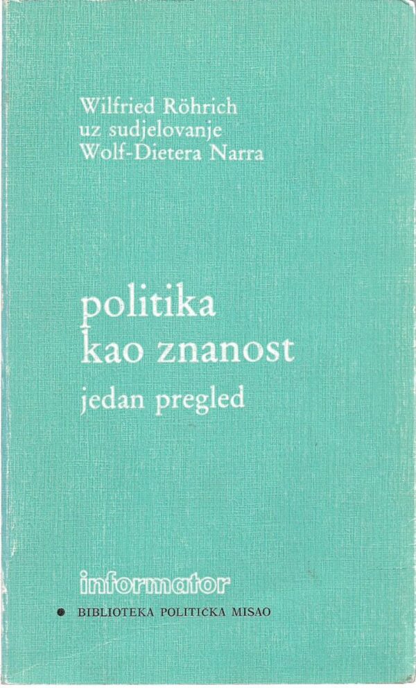 wilfried röhrich, wolf-dieter narr: politika kao znanost