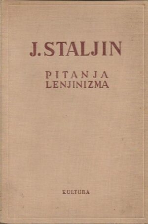 josif staljin: pitanja lenjinizma