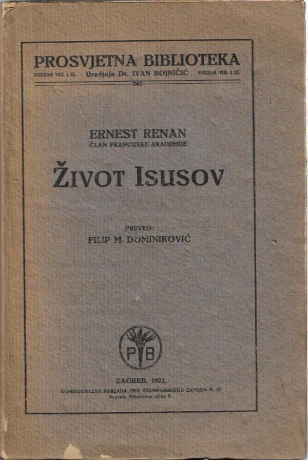 ernest renan: Život isusov