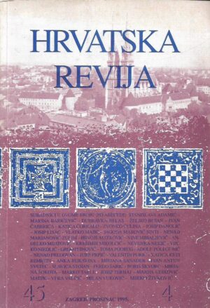 vinko nikolić (ur.): hrvatska revija - 45, 4