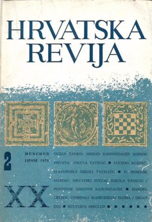 vinko nikolić (ur.): hrvatska revija - 20, 2