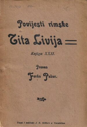 ferdo pažur: povijesti rimske tita livija