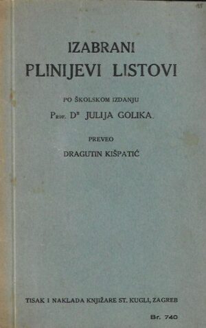 julije golik: izabrani plinijevi tekstovi