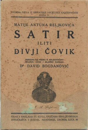 matija antun reljković: satir iliti divji čovik