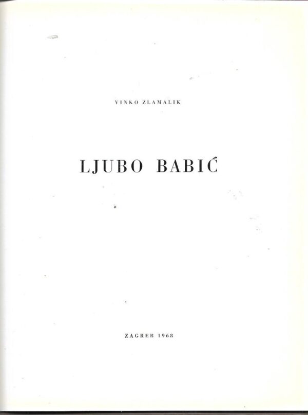 vinko zlamalik: ljubo babić