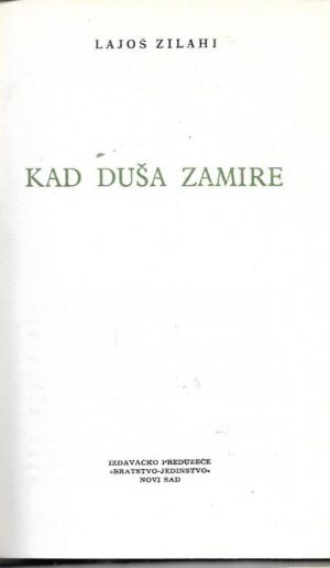 lajos zilahy: kad duša zamire