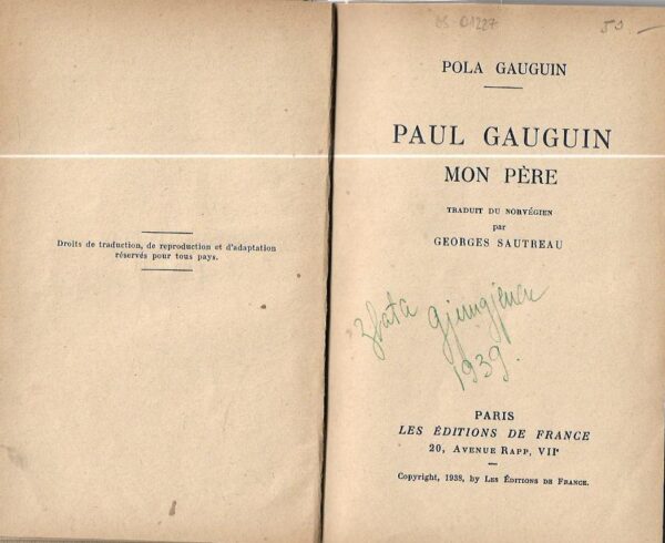 pola gauguin: paul gauguin - mon pere