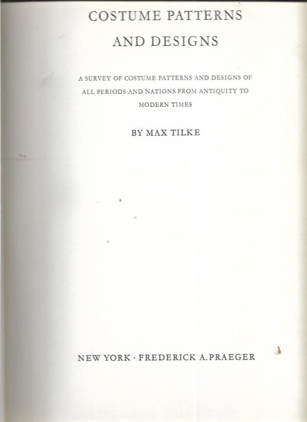 max tilke: costume patterns and designs