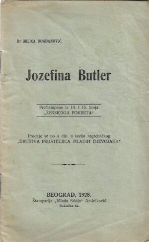 milica bogdanović: jozefina butler