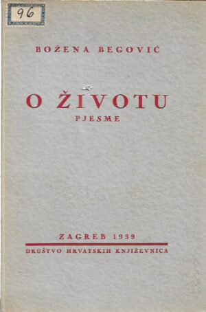 božena begović: o životu pjesme