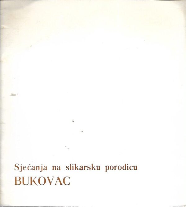 mato Đurović (ur.): sjećanja na slikarsku porodicu bukovac