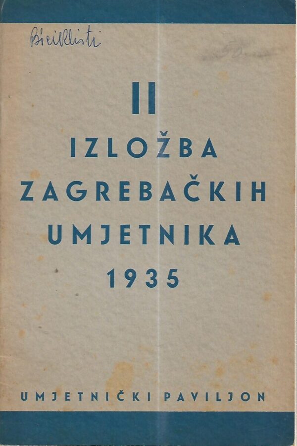 ii. izložba zagrebačkih umjetnika 1935. - katalog izložbe