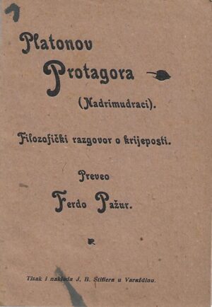 ferdo pažur (prijev.): platonov protagora