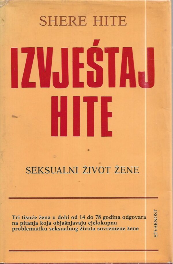 shere hite: izvještaj hite - seksualni život žene