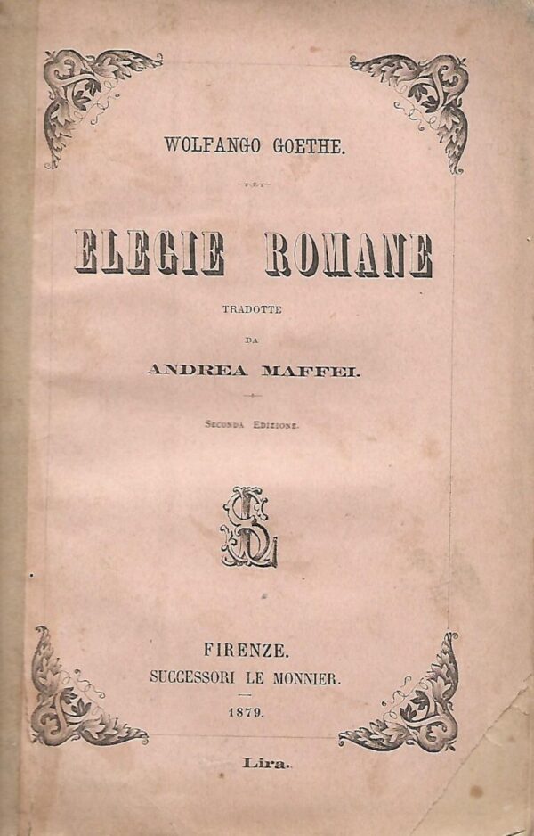 wolfango goethe: elegie romane