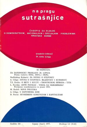 na pragu sutrašnjice - godište iii - lipanj 1977 - dvobroj 1-2 (9-10)