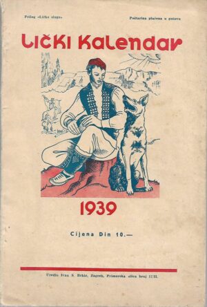 lički kalendar - 1939. -vii godište