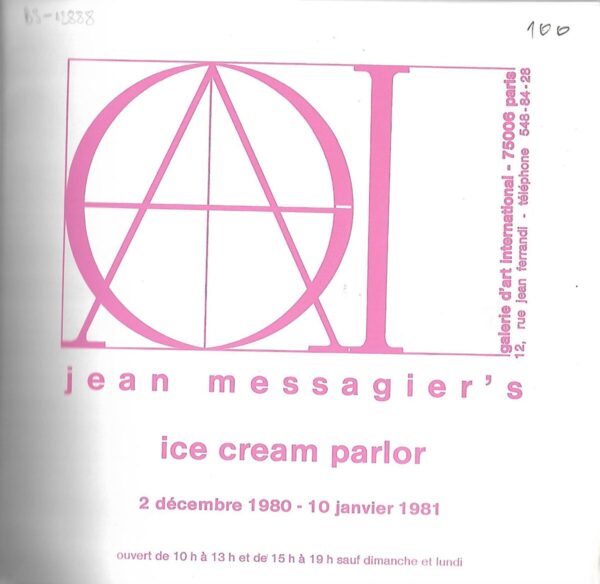 jean messagier's ice cream parlor - katalog