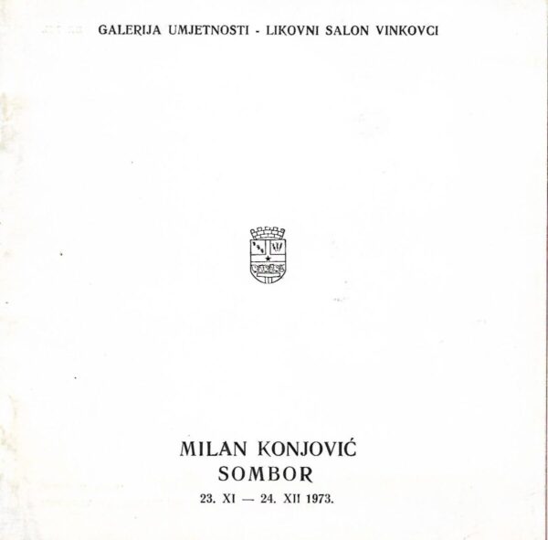 milan konjović, sombor 1973. - katalog