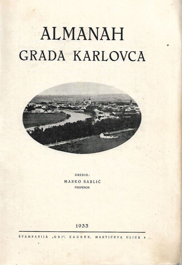 marko sablić: almanah grada karlovca