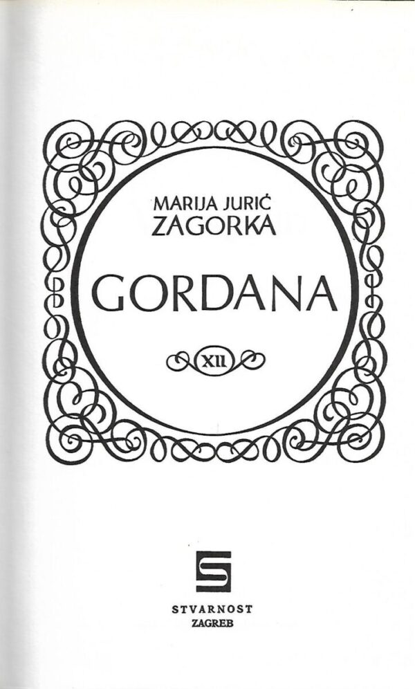 marija jurić zagorka: gordana xii