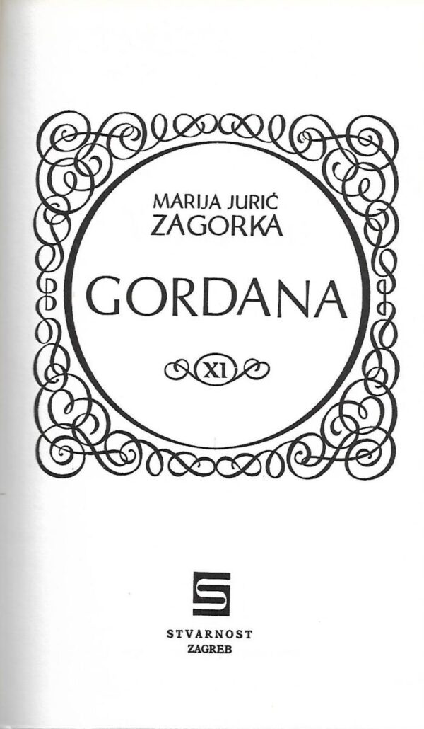 marija jurić zagorka: gordana xi