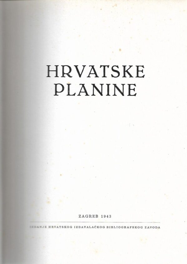 hrvatske planine