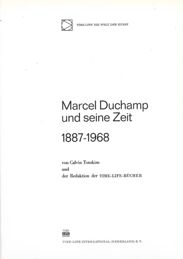 calvin tomkins: marcel duchamp und seine zeit 1887-1968