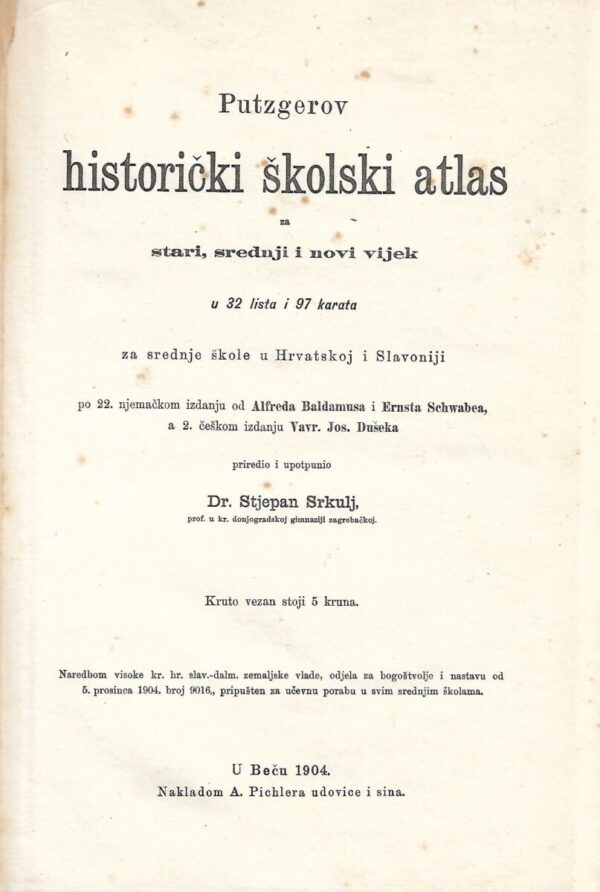 f. w. putzgerov historički školski atlas