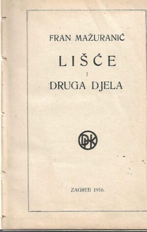 fran mažuranić: lišće i druga djela