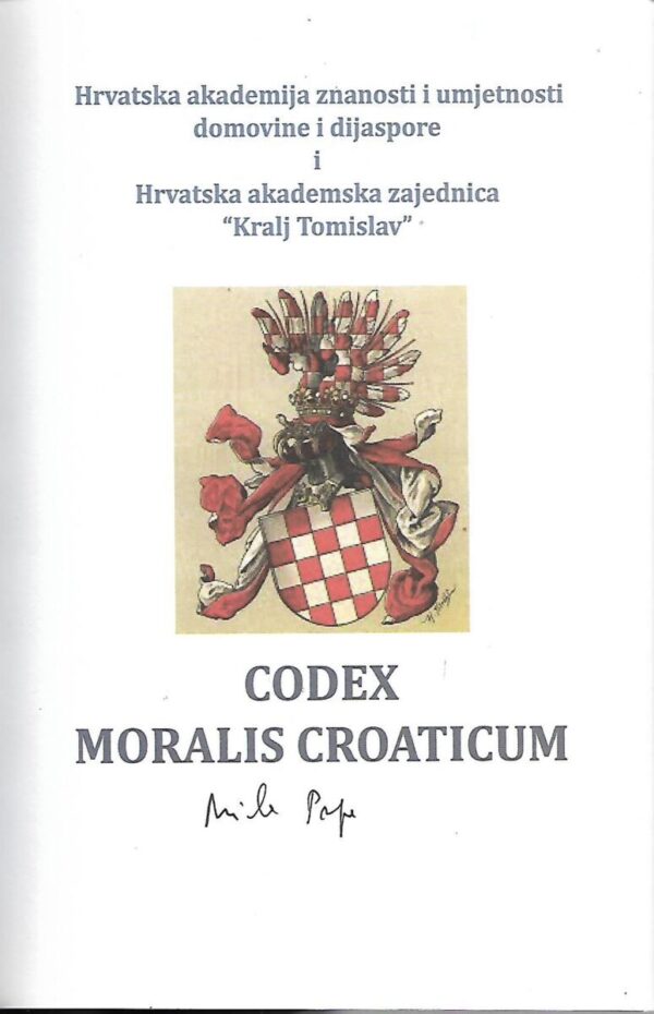 mile prpa: codex moralis croaticum (potpis autora)