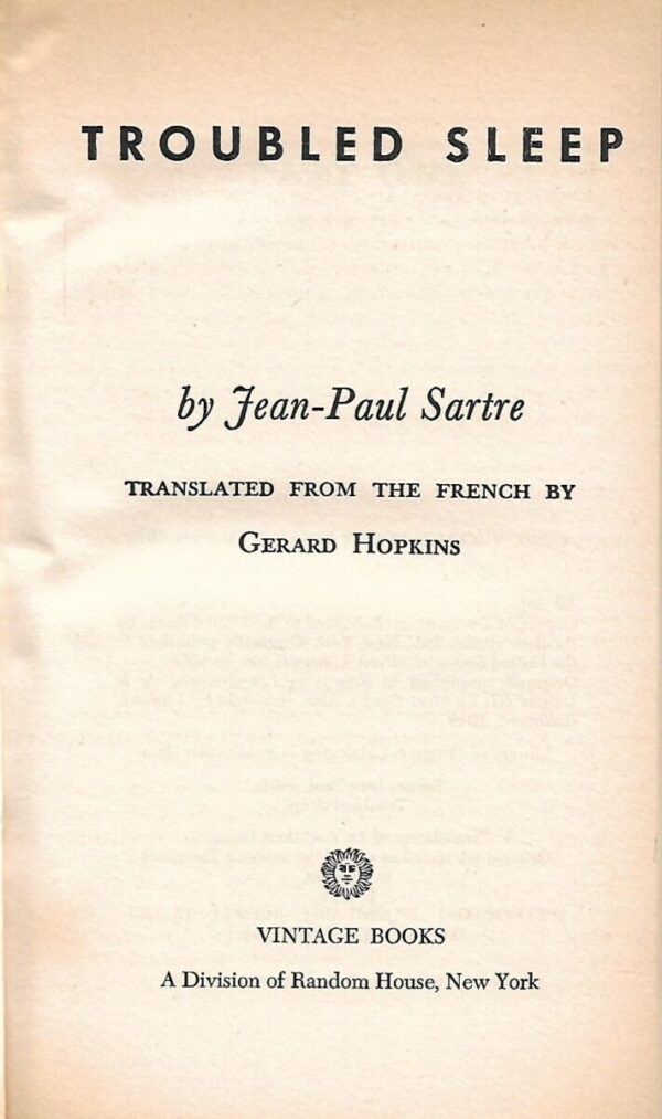 jean-paul sartre: troubled sleep